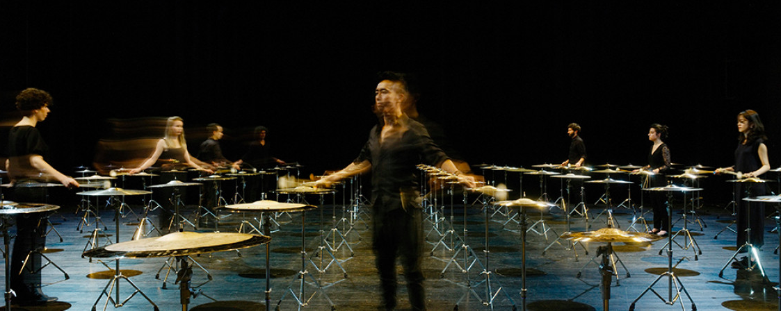 100 Cymbals_les percussions de Strasbourg_festival musica_Ian-Byers Gamber pour LA Phil_szenik