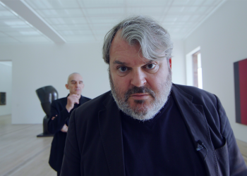 Mike Müller und Patrick Frey in der Sammlungsausstellung «Stilles Sehen – Bilder der Ruhe», Fondation Beyeler, Riehen/Basel, 2020