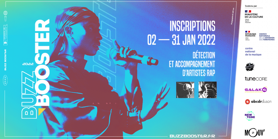 Inscriptions du Dispositif Rap Buzz Booster #13 jusqu’au 31/01/2022