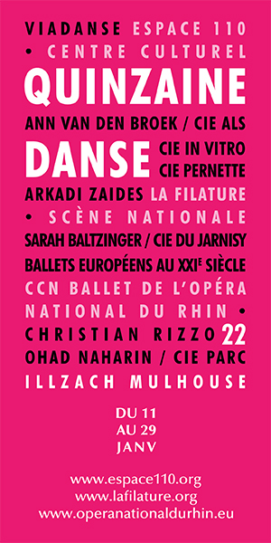 Quinzaine de la danse - Espace 110 | szenik.eu