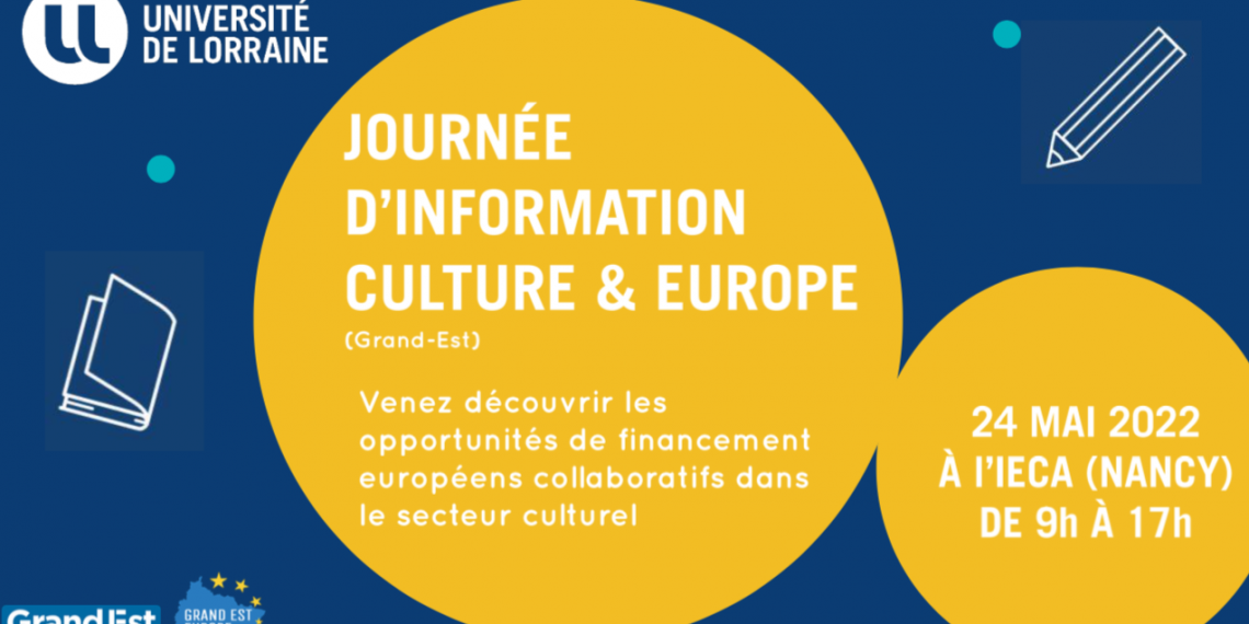 Journée d’informations Culture & Europe le 24 mai 2022 à Nancy