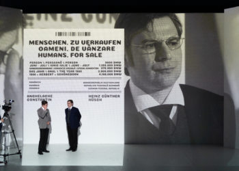 Menschen. Zu verkaufen