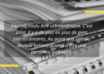 La 3e édition du Prix Bernard-Marie Koltès -prolonger le geste est lancée