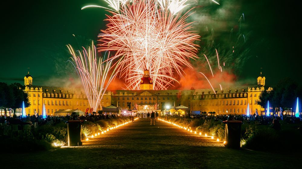 Schloss in Flammen